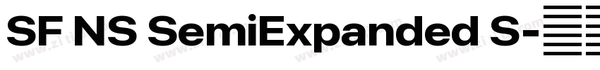 SF NS SemiExpanded S字体转换 SF NS SemiExpanded S字体转换